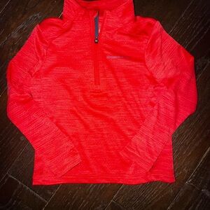 Vineyard Vines Kids Red Quarter-Zip Sweatshirt